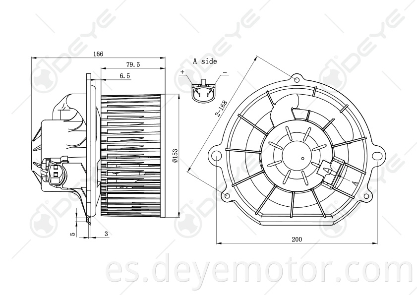 1F1Z19805AA E8DZ19834 Un ventilador de motor de 12v dc para FORD TAURUS MERCURY SABLE